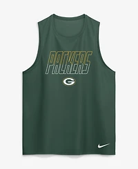 Nike Men's Green Bay Packers Kickoff Miler Dri-fit Tank Top