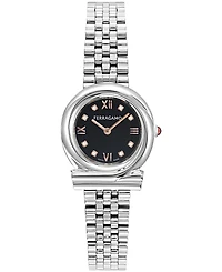 Ferragamo Women's Silver Stainless Steel Bracelet Watch 28mm