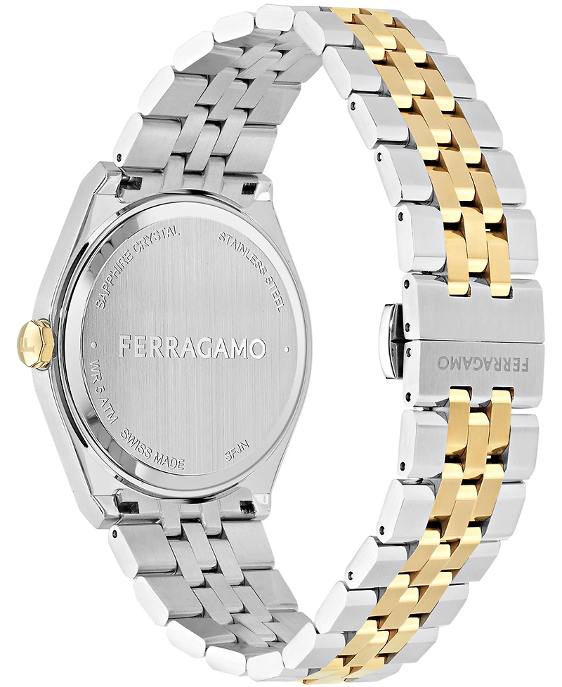 Ferragamo Men's Two-Tone Stainless Steel Bracelet Watch 40mm