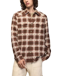 Lucky Brand Men's Mesa Western Plaid Shirt