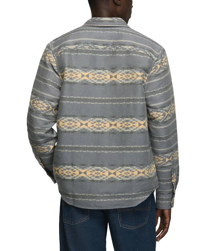 Lucky Brand Men's Jacquard Humboldt Utility Shirt