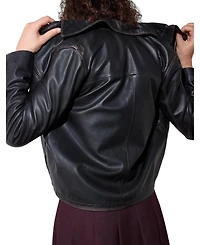 Whistles Women's Kate Burnished Leather Jacket