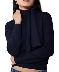 Whistles Women's Tie Neck Detail Knit Jumper