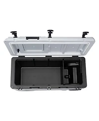 Sugift 106 Qt Rolling Hard Cooler with Wheels 48 Hour Ice Retention and Leak-Resistant Seal