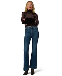 Joe's Jeans Women's Tony Long Crush Velvet Turtleneck Long-Sleeve T-Shirt