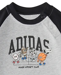 adidas Baby Boys' Color-Block Sport Coverall