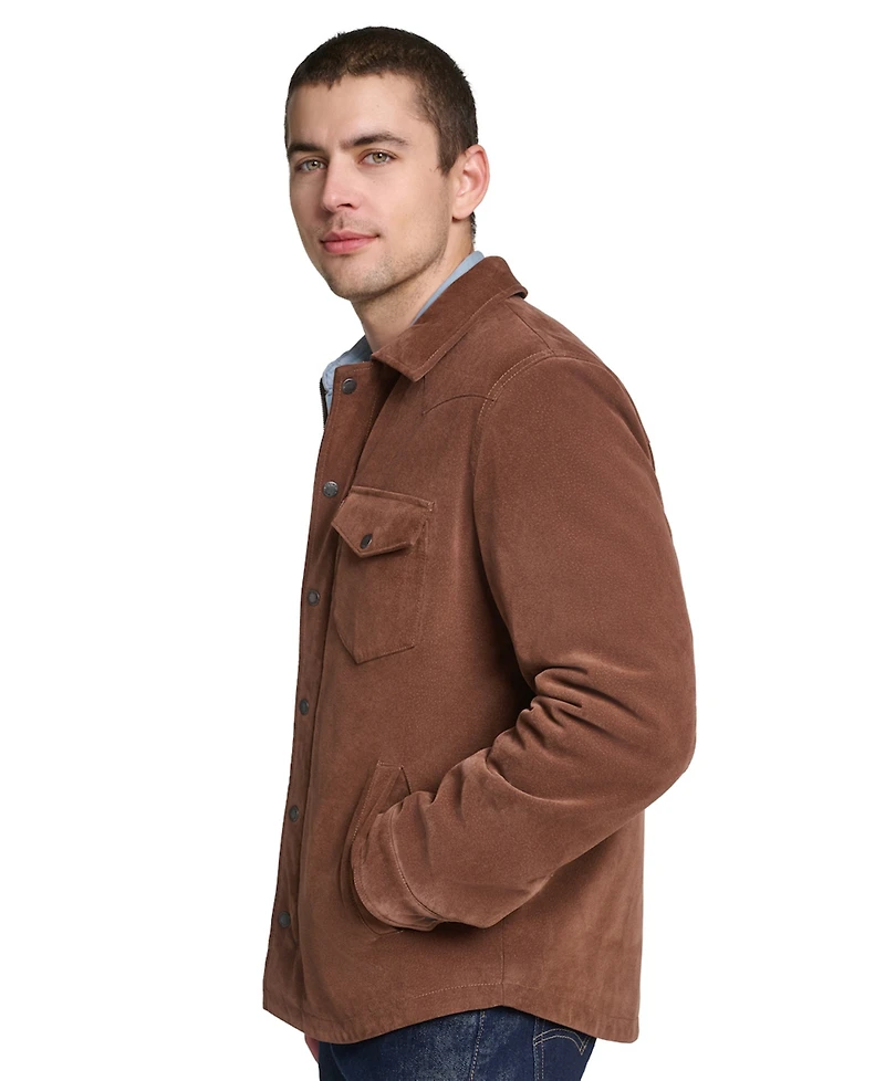 Levi's Men's Faux Suede Western Shirt Jacket