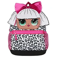 Lol Surprise! Backpack 16 Inch Diva 3D Character Book Bag With Adjustable Straps