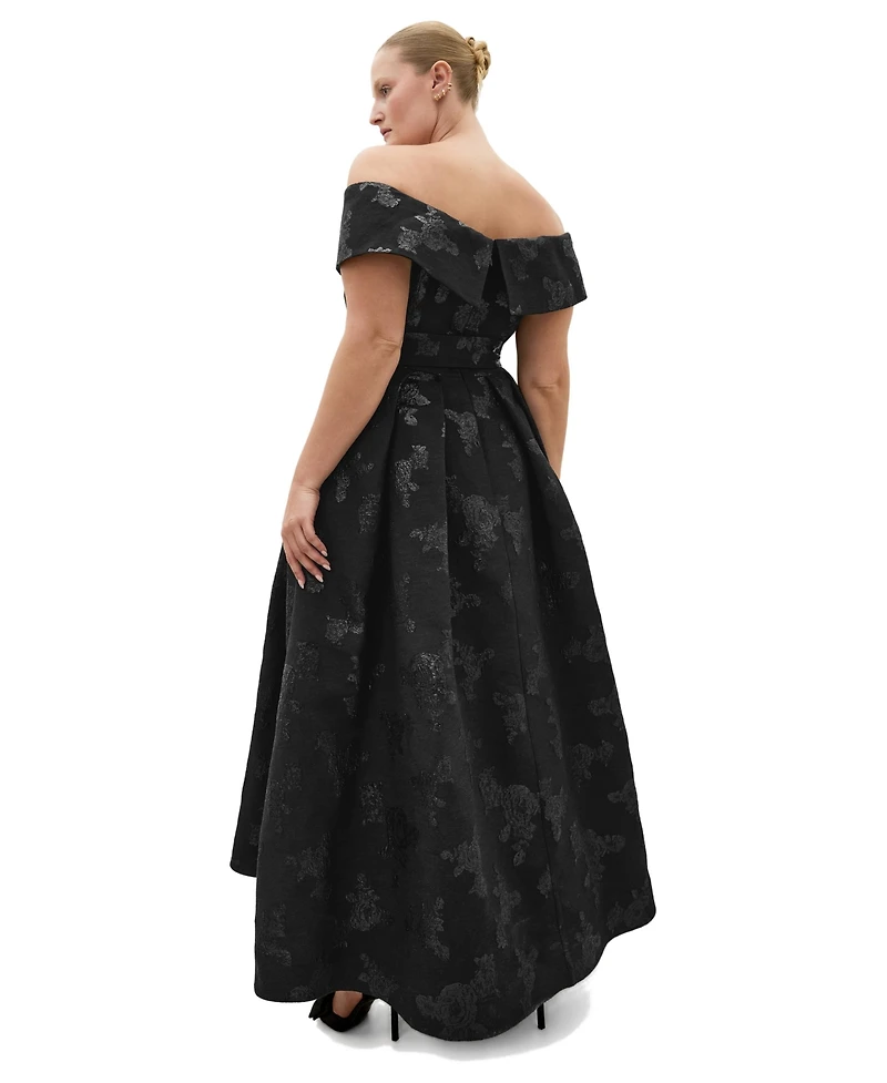 City Chic Women's High Status Off Shoulder Maxi Dress