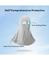 Piscifun UPF50 Plus Sun Protection Neck Gaiter Face Mask Balaclava Bandana With Ear Loops