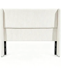 gaomon Queen Size Wingback Headboard 50.6" Tall Corduroy Upholstered with High-Density Padding, Sturdy Wood Frame, Easy Assembly
