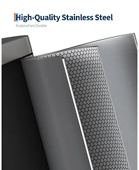 gaomon 8+1.6 Gallon Set of 2 Step On Kitchen Trash Can, Garage Bin for Home, Living Room