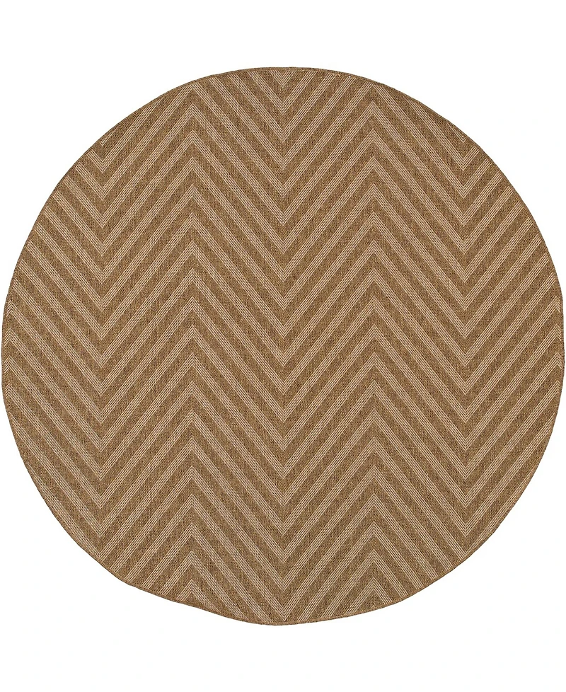 Oriental Weavers Karavia 1330X Tan 7'10" Round Rug