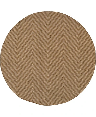 Oriental Weavers Karavia 1330X Tan 7'10" Round Rug