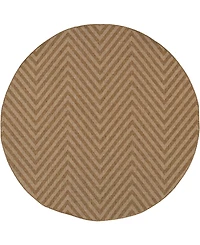 Oriental Weavers Karavia 1330X Tan 7'10" Round Rug