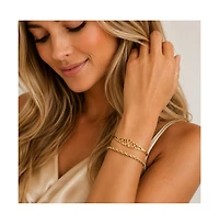 Dloria Choose Hope Cancer Awareness Heart Engraved Adjustable Cuff Bracelet