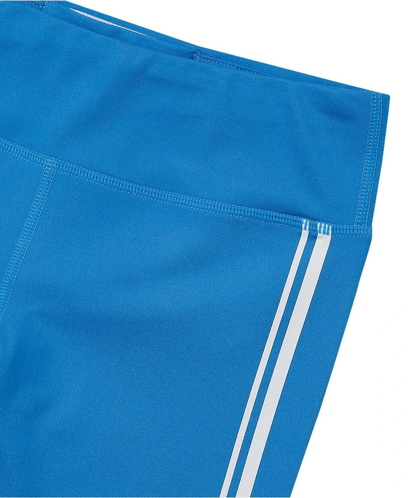 Lands' End Girls Active Flare Leggings with Side Stripe