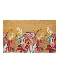 Vcny Home Floral Delight Outdoor Coir Doormat, 18" x 30"