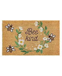 Vcny Home Bee Kind Outdoor Coir Doormat, 18" x 30"