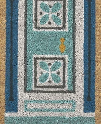 Vcny Home Fancy Doors Outdoor Coir Doormat, 18" x 30"