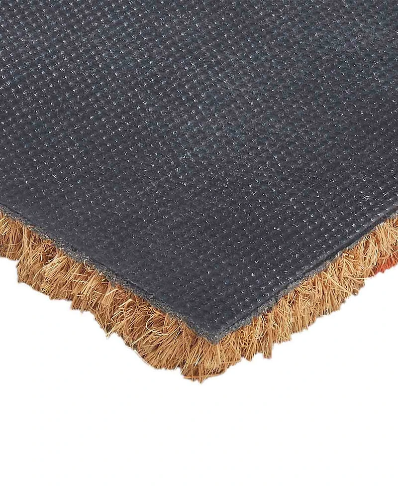 Vcny Home Home Floral Outdoor Coir Doormat, 18" x 30"