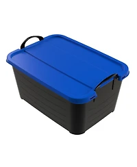 Life Story 55 Quart Stackable Storage Bin, Heavy Duty Lidded Container, 6 Pack