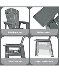 Kids' Adirondack Chair Seat Weather Resistant for Ages 3-8
