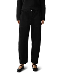 Eileen Fisher Women's Ankle Arch Pant Corduroy Wide-Leg Pants