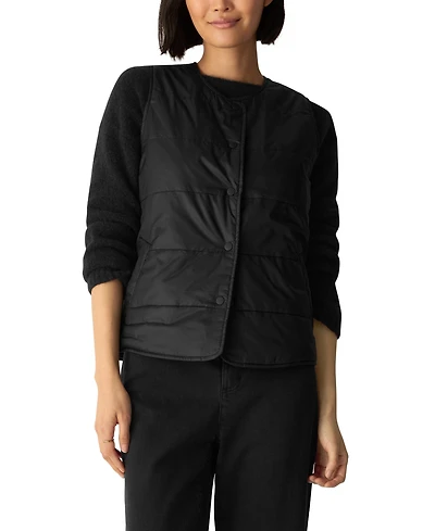 Eileen Fisher Women's Quilted Sleeveless Vest