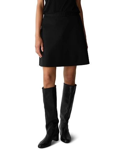 Eileen Fisher Women's Flared Mini Elastic-Waist Skirt