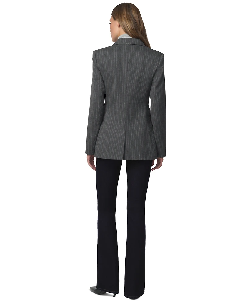 Joe's Jeans Women's Mecah Pinstripe Polyester/Wool-Blend Unlined Blazer