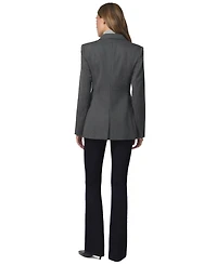 Joe's Jeans Women's Mecah Pinstripe Polyester/Wool-Blend Unlined Blazer