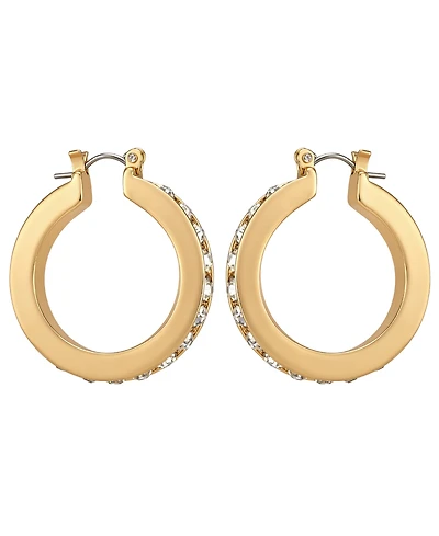 Guess Gold-Tone Classic Hoop Earrings