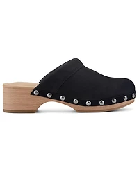 Earth Women's Kimber Leather Studded Block Heel Clogs