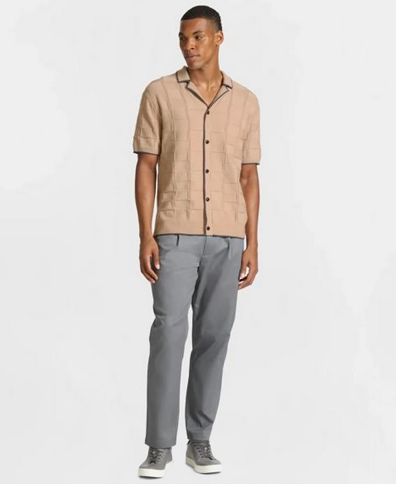 Ted by Baker Men's Thurloe Textured Button-Front Sweater