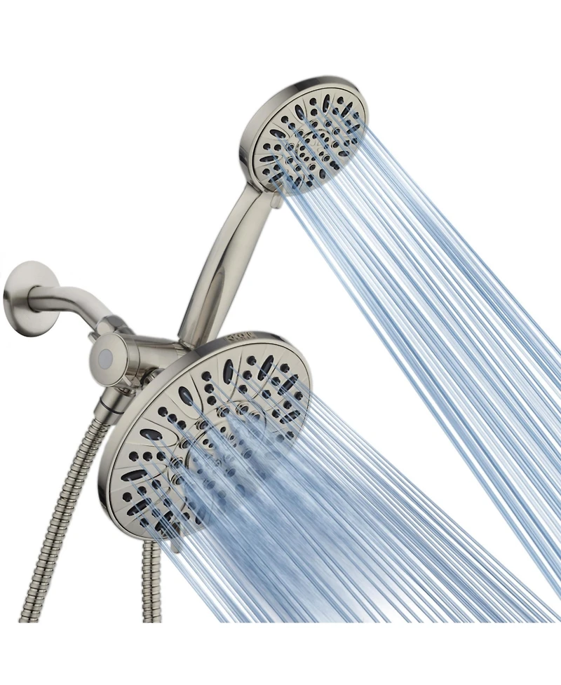 Cyqbd 7" Rainfall Shower Head with Hand Held Combo 3-Way 2.5 Gallons