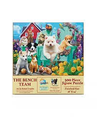 SunsOut The Bench Team 500-Piece Jigsaw Puzzle, Ages 15+
