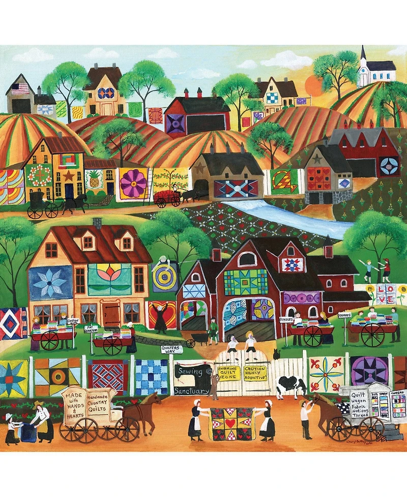 SunsOut Quilter's Way 1000-Piece Jigsaw Puzzle, Ages 15+