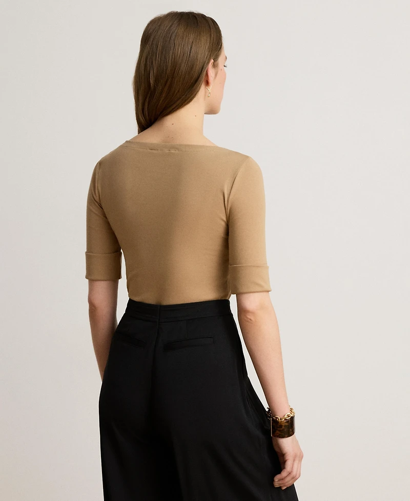 Lauren Ralph Stretch Boatneck Top
