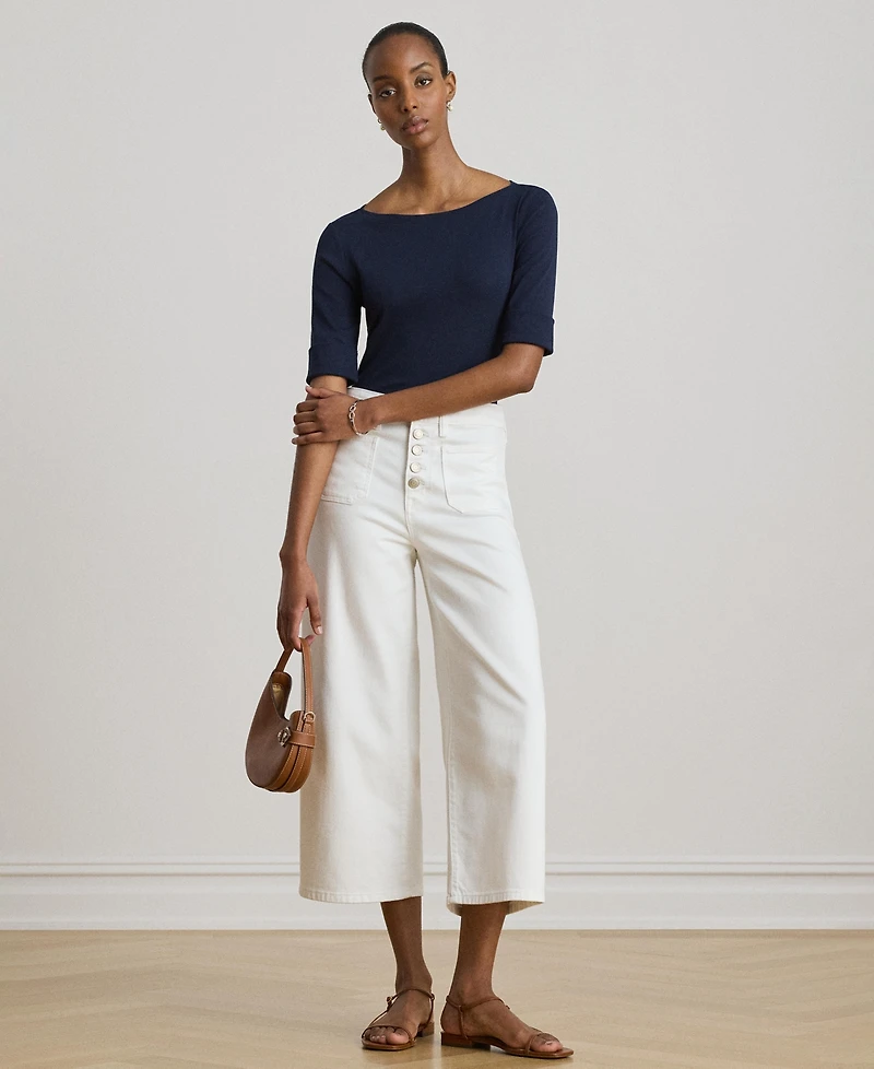 Lauren Ralph Stretch Boatneck Top