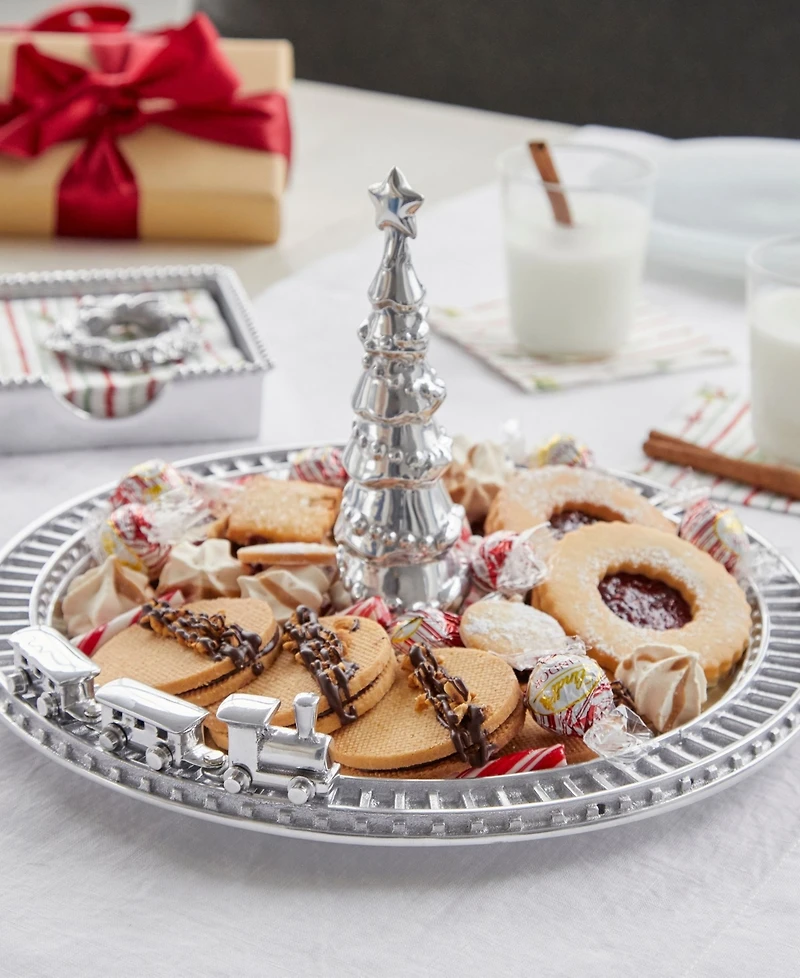 Mariposa Christmas Tree Train Sandcast Aluminum Server