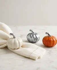 Mariposa Aluminum Pumpkin Napkin Weight, Set of 3