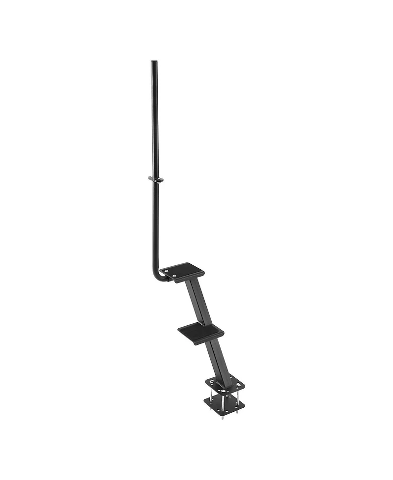 Sugift 2-Step Heavy-Duty Boat Trailer Steps with Handrail and Non-Slip Surface for 3 Beam Sizes