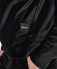Dkny Sport Women's Velour Raglan Relaxed-Fit Pullover Top