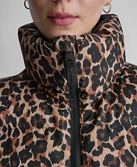 Dkny Sport Women's Puffer Animal-Print Vest