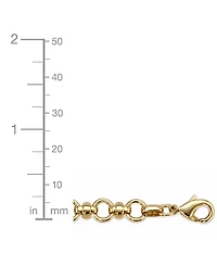And Now This Fine Silver-Plated or 18K Gold-Plated Circle Link Bracelet