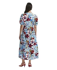 Finery London Women's Sarah Floral Button Down Midi Dress