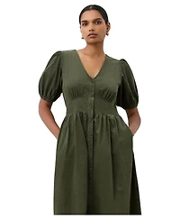 Finery London Women's Arlow Short Sleeve Corduroy Midi Dress