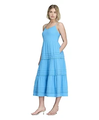 Finery London Petite Hazel Cheesecloth Midi Dress