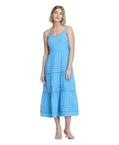 Finery London Women's Hazel Cotton Cheesecloth Midi Dress